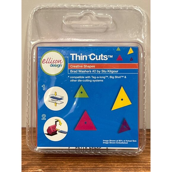 Sizzix 22157 Ellison Design Thin Cuts Creative Shapes Brad Washers #2 - Picture 2 of 2